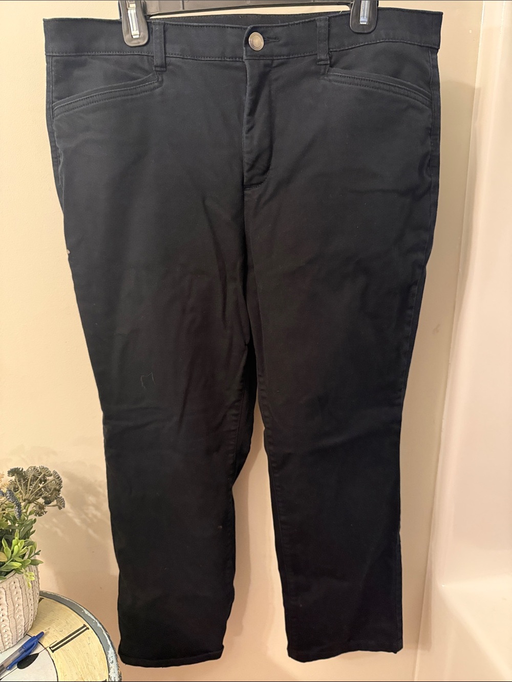 Christopher & Banks Signature Slimming Black Size 14 short, soft stretchy Jeans